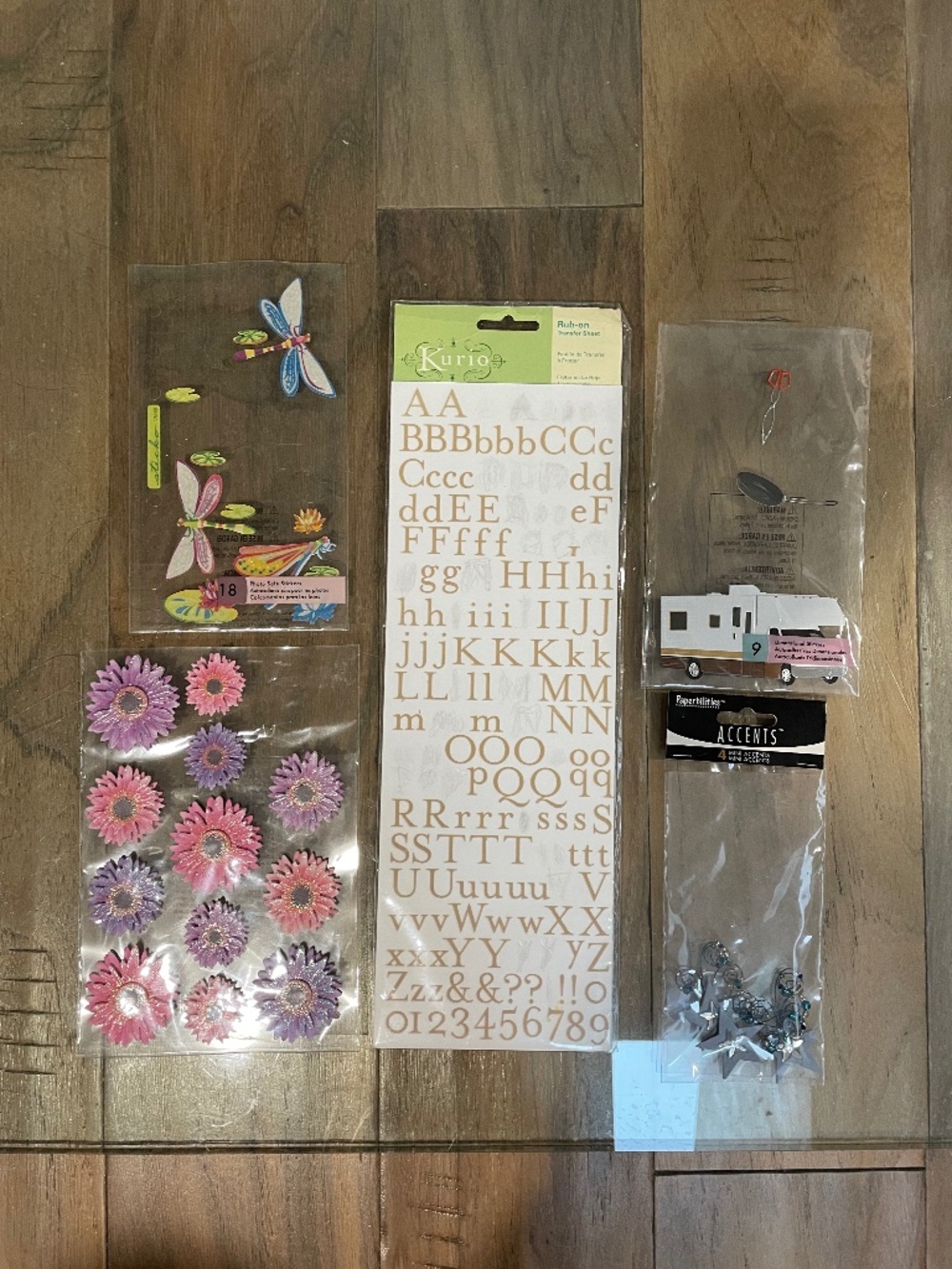 Mixed Set of Scrapbooking Materials